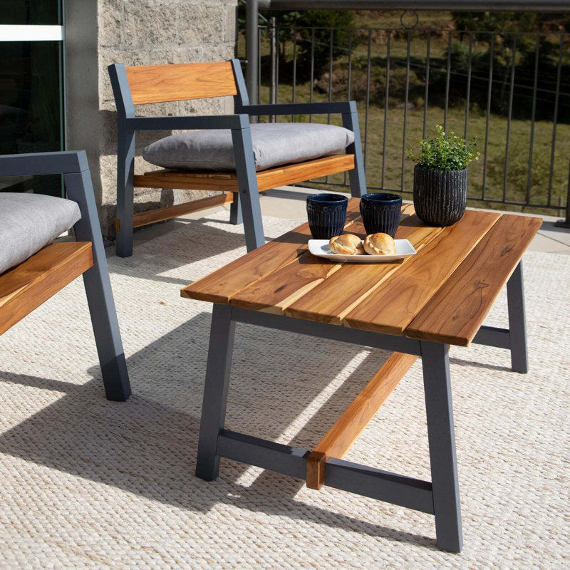 Solid Wood Four Leg Coffee Table