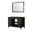 48 po L x P 22 po, meuble-lavabo brun avec 44 miroirs inclus, riche options de rangement et grande armoire - entièrement assemblé-281552068