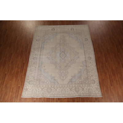 Distressed Wool Traditional Area Rug 9x12