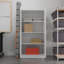 Ensemble de 2 grandes armoires de rangement 2 portes avec tablettes fixes Vienna
