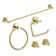Circular 5 - Piece Bathroom Hardware Set