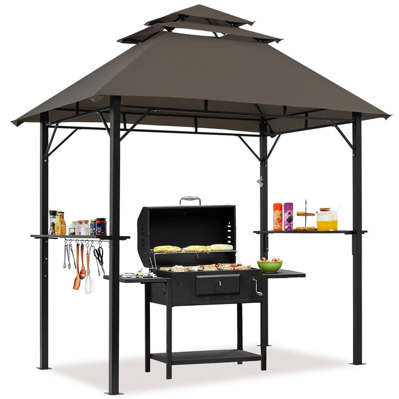 2.4×1.5 m Iron Patio Gazebo