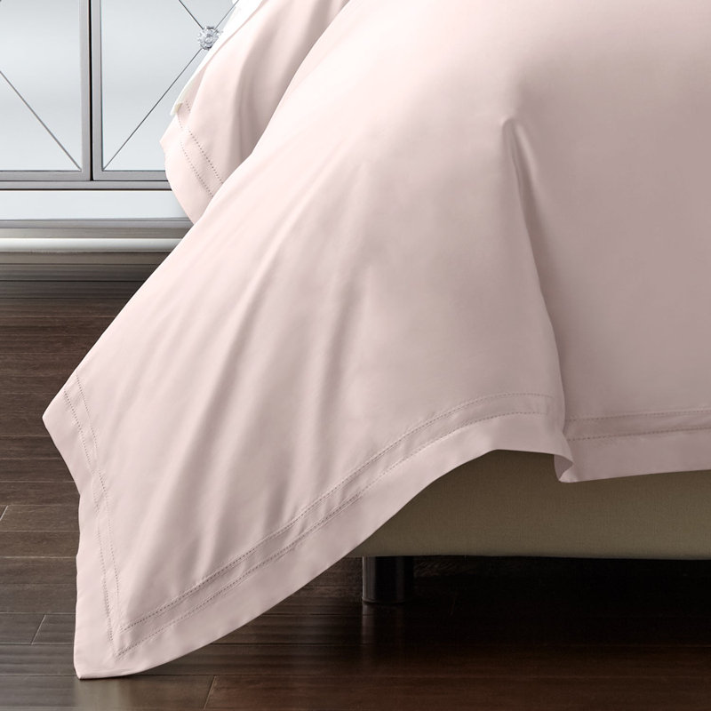 Yalda Egyptian Certified Cotton Modern 3 Piece Duvet Cover Set, Midnight, King Duvet Cover + 2 King Sham
