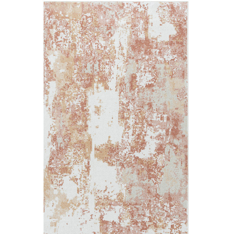 Bayside 128 Performance Machine Washable Abstract Rug, Rectangle 4' x 6'