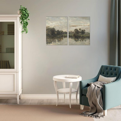 2 Piece Wrapped Canvas Wall Art