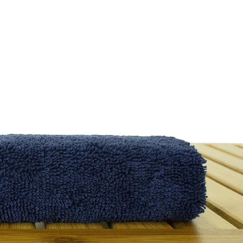 100% Cotton Washcloth Towel Set, Navy