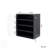 Stackable Wooden Shoe Box with RGB LED Light and Glass Door, Ideal for Organized Sneaker Storage and Display.