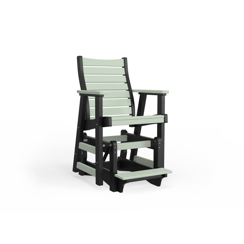 Bristol Outdoor Bar Stool, Nature, Seafoam