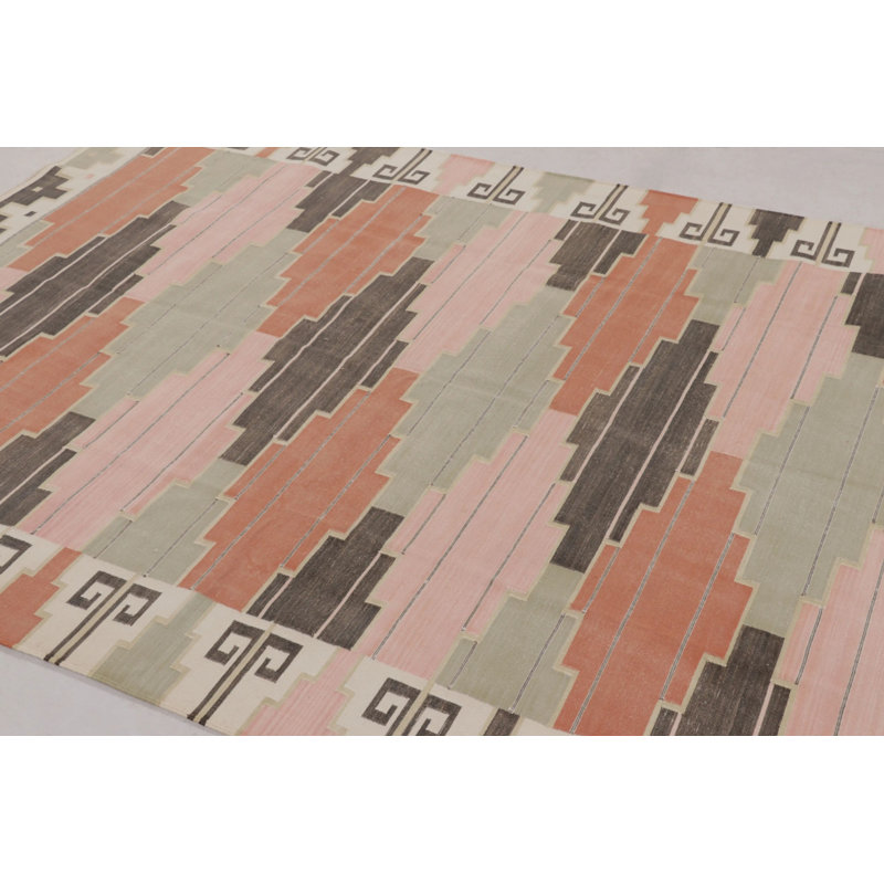 Rug & Kilim’S Contemporary Dhurrie Rug In Colorful Geometric Pattern