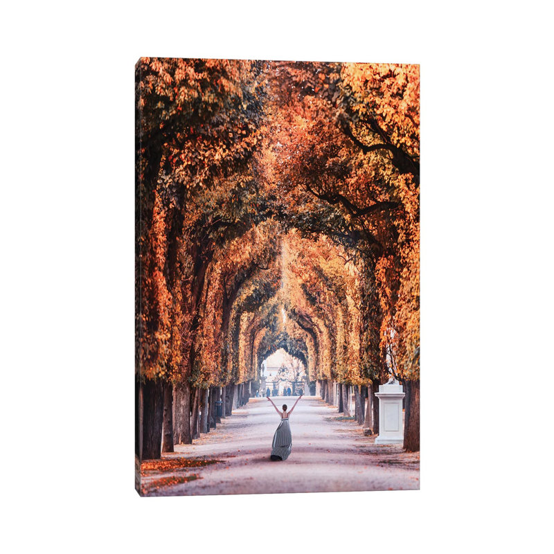 " Autumn In Vienna " by Hobopeeba, Wrapped Canvas, No Mat, 12'' H x 8'' W x 0.75'' D