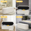 Banc de rangement rembourré et rembourré en fausse fourrure de 45,5 po Matt-99672649