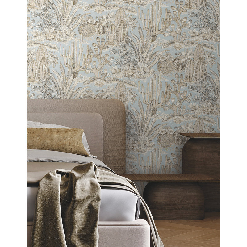 Papier peint Montecito, Bleu ciel