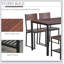 Ensemble de table de salle à manger 4 pièces avec banc, table de cuisine et chaises avec support de rangement
