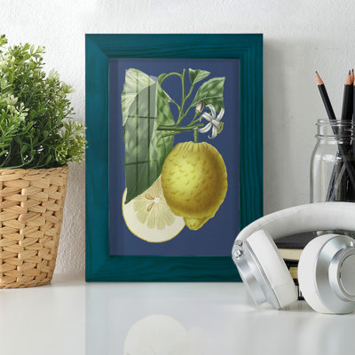 «Camargue French Lemon On Navy I», impression sur papier