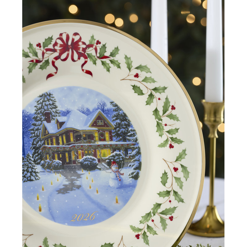 Lenox 2026 Holiday Annual Plate, Victorian House