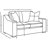 Upholstered 65 " Polyester Blend Loveseat