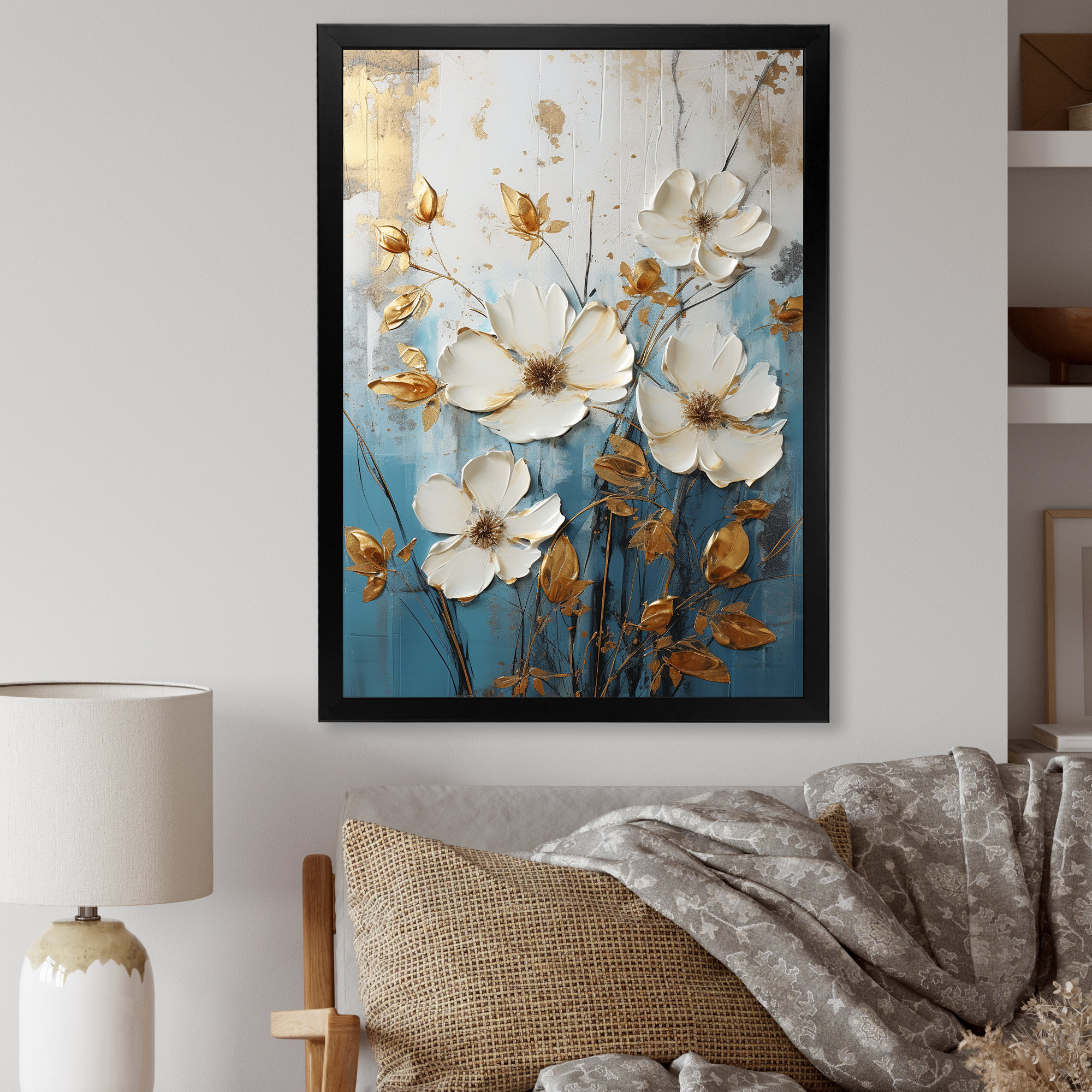 Winston Porter Minimalism Seasonal Flowers Blossoms I On Canvas Print ...
