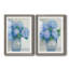 «Blue Hydrangeas in Vase I», ensemble de 2 reproductions d'art-1851520512-1856462725-1856462726