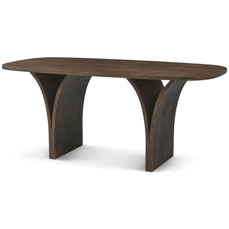 Table de salle à manger Séoul, H 30 po x L 70,87 po x l 35,43 po, Brun