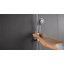 Pomme de douche à pluie avec douchette à main, barre coulissante réglable sans perceuse de 26 po-89279549
