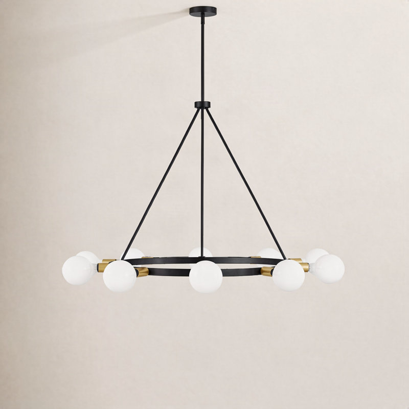 Carolee 10 - Light Dimmable Chandelier, Black