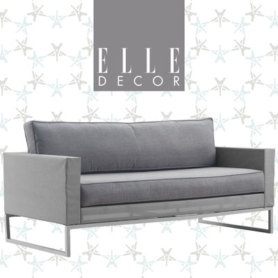 Elle Decor Tropez Outdoor Sofa, Grey