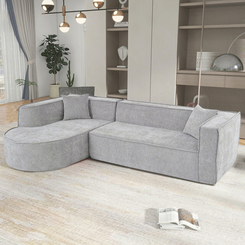 Canapé modulaire Modern, Chenille grise