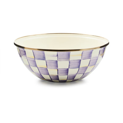 Violet Check Everyday Bowl