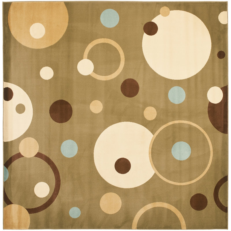 Charis Performance Geometric Rug, Square 7'