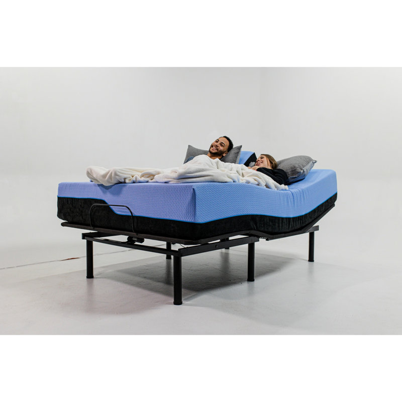 Matelas de 12 po avec base ajustable pour grand lit - Comfort Cool All Night