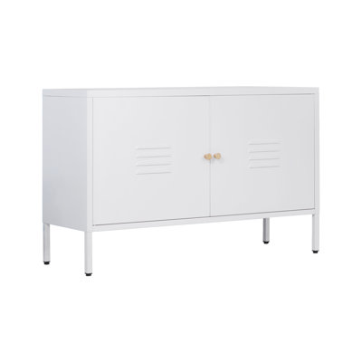 Metal Accent Storage Cabinet For Bed Room,Living Room,Home,Hotel,Office,Garage,3-Tier, Removable Shelf by Ebern Designs