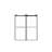 56"-60"W X 76"H Frameless Shower Door, Double Sliding Shower Door, 3/8'' (10Mm) Clear Tempered Glass Shower Enclosure With Square Rail,Double Side Easy Clean Coat,Brushed Nickel Finished With Buffer-111680098