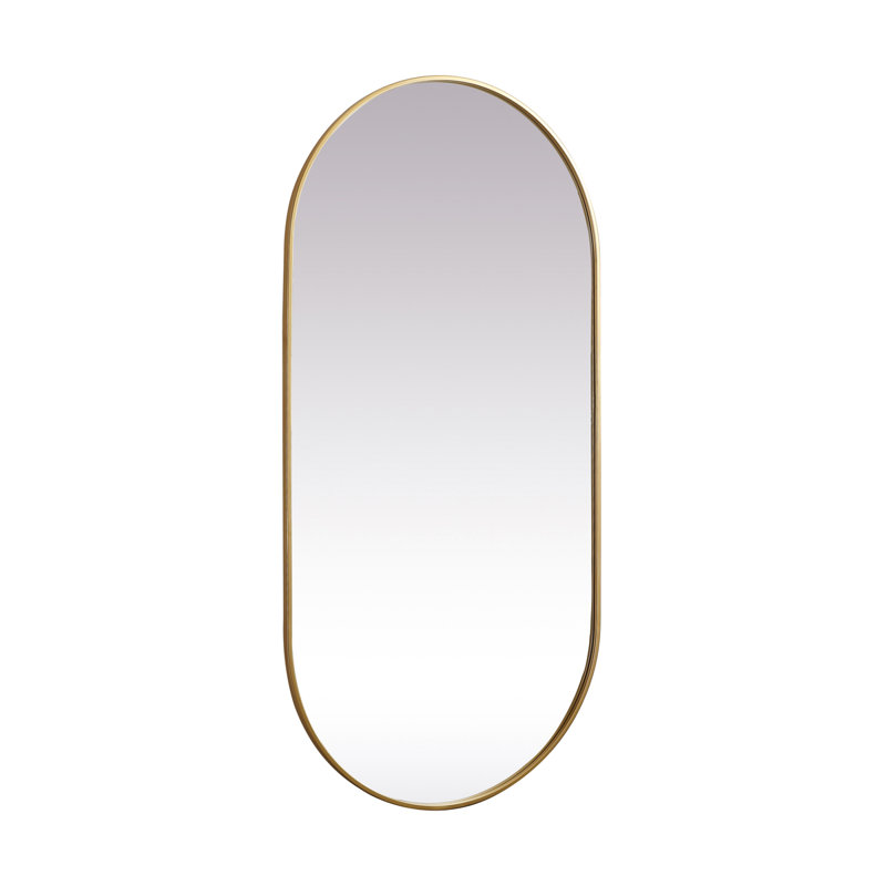 Miroir mural Elington, Laiton, 60 po x 30 po 