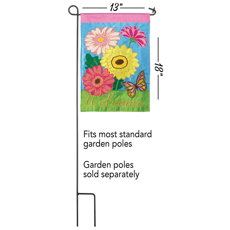 Gallaudet Double Sided Polyester Garden Flag, 18" H x 13" W