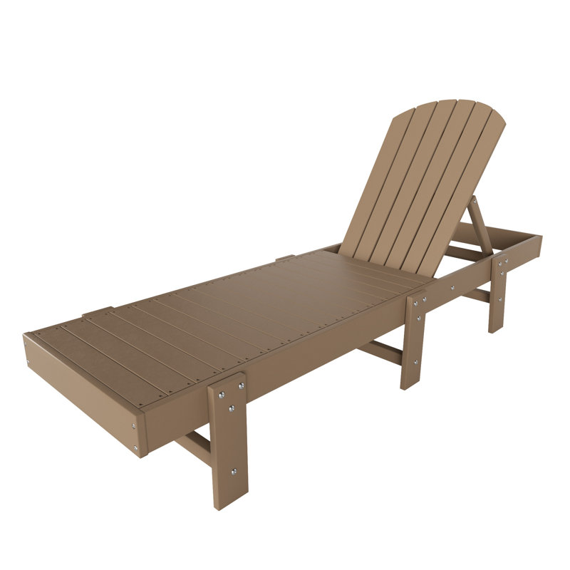 Méridienne inclinable en poly 77,7 po, Brun foncé