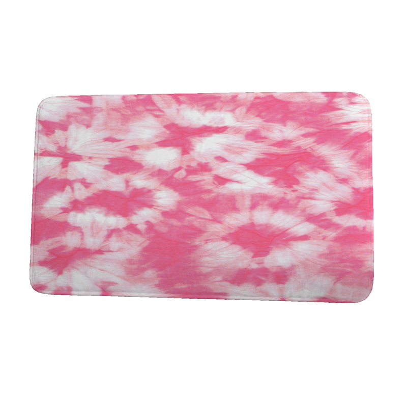 Tapis de bain, l 17 po x L 24 po, rose