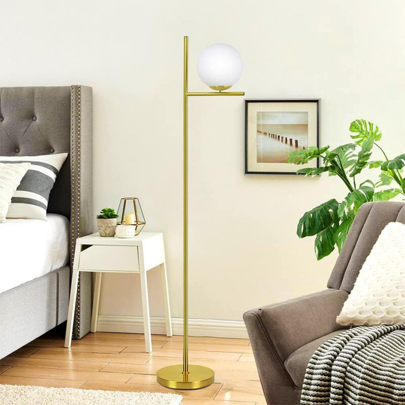 Askim 59.05" Tree Floor Lamp, Gold