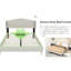 Beige, lit tapissier en velours, plateforme stable, différents types de corps, lit beige avec tête de lit pour lit double, confortable pour la détente au coucher, besoins esthétiques assortis