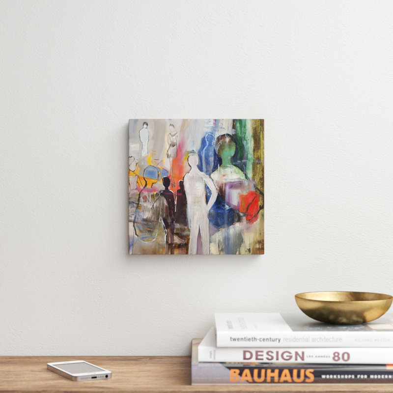 Picasso's Friends by Jodi Maas - Print on Canvas, 10" H x 10" W x 1.5" D