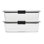 Contenant alimentaire Rubbermaid Brilliance, 9,6 tasses, paquet de 2
