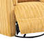 Fauteuil inclinable électrique oscillant avec pivot Bela, bois d'eucalyptus, tissu jaune-130973240