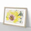 Yellow Gerbera Flower Watercolour - Framed Print-56882262-56882264