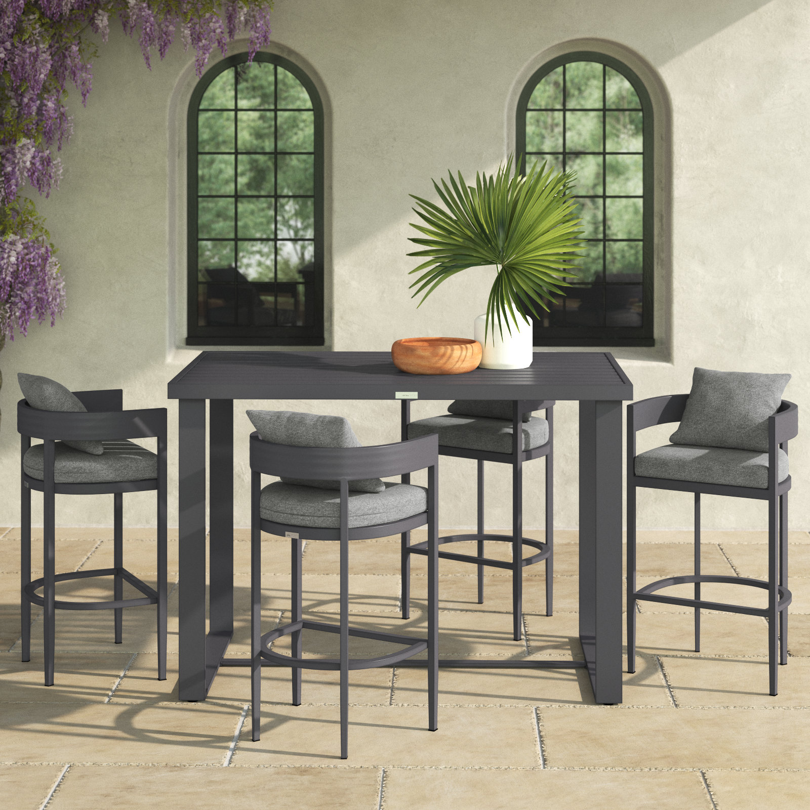 Elza 59" Patio Dining Set