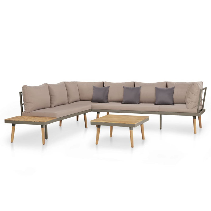 Cannes Bench with Cushions, White