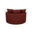 Fauteuil demi-tonneau en polyester de 61 po Ashonte Anjuan-234916349