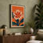 Striped Bloom Botanical - Wrapped Canvas-1634020309-1634020318