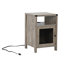 Table de chevet Pereda en gris