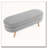 Ottoman Oval Storage Bench,Rubber Wood Legs-1222552663