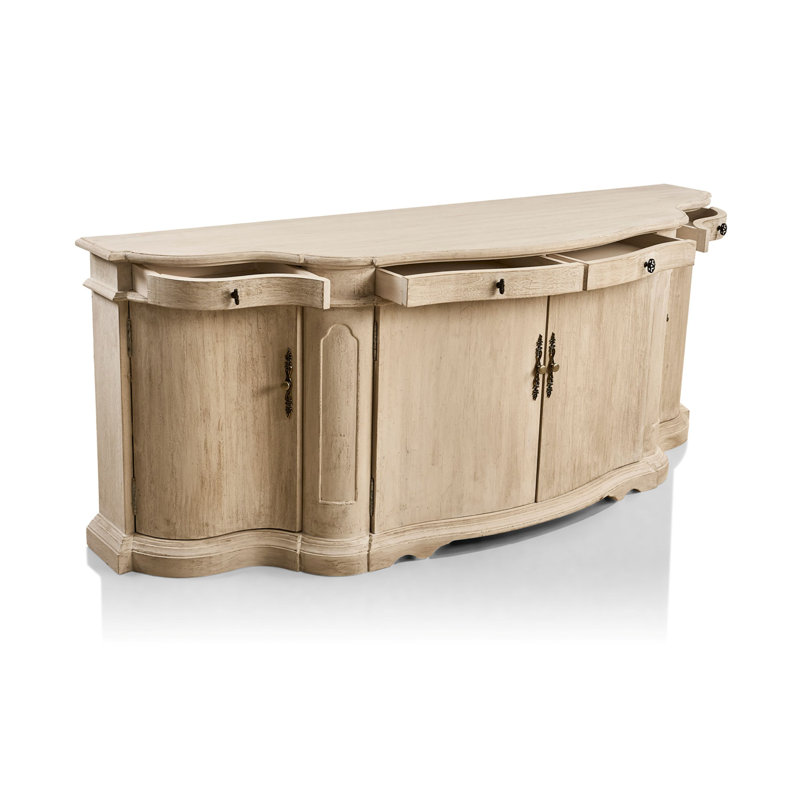 Courbe 80'' W Solid Wood Sideboard
