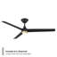 Ventilateur de plafond intelligent à 3 pales Pisces avec trousse d'éclairage à DEL sélectionnable 2700K-3000K-4000K-5000K et télécommande incluse Diffuseur naturel albâtre espagnol naturel-116667910-116667908